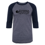 KEDRON | Black Logo | Baseball T-Shirt - heather blue/navy