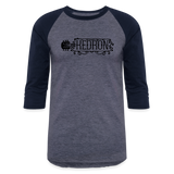 KEDRON | Black Logo | Baseball T-Shirt - heather blue/navy