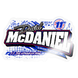David McDaniel | 2026 | Kiss-Cut Vinyl Decal - transparent glossy