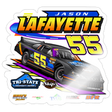 Jason Lafayette | 2026 | Kiss-Cut Vinyl Decal 2 - white glossy