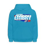 James Embry | Embry Racing | 2026 | Youth Hoodie - turquoise