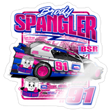 Brody Spangler | 2026 | Kiss-Cut Vinyl Decal 2 - white glossy