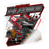 Ace Bledsoe | 2026 | Kiss-Cut Vinyl Decal 2 - transparent glossy