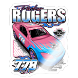 Parker Rogers | 2026 | Kiss-Cut Vinyl Decal 2 - white glossy