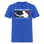 2023 Cornhole Champs | Adult T-Shirt - royal blue