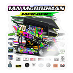 Ian McDorman | 2025 |  Kiss-Cut Vinyl Decal 2 - transparent glossy
