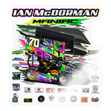 Ian McDorman | 2025 |  Kiss-Cut Vinyl Decal 2 - transparent glossy