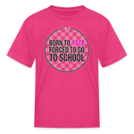 Born to Race Circle | Pink | Youth T-Shirt - fuchsia