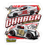 Chaber Motorsports | 2025 |  Kiss-Cut Vinyl Decal 2 - white matte