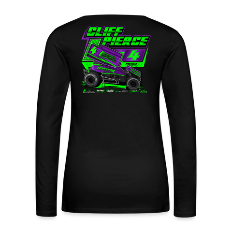 Cliff Pierce | 2024 | Women's LS T-Shirt - black