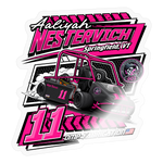 Aaliyah Nestervich | 2025 |  Kiss-Cut Vinyl Decal 2 - transparent glossy