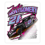 Jake Montgomery | 2023 |  Kiss-Cut Vinyl Decal - white glossy
