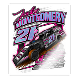Jake Montgomery | 2023 |  Kiss-Cut Vinyl Decal - white glossy