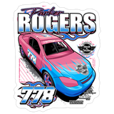 Parker Rogers | 2026 | Kiss-Cut Vinyl Decal 2 - white matte