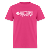 KEDRON | White Logo | Adult T-Shirt - fuchsia