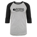 KEDRON | Black Logo | Baseball T-Shirt - heather gray/black
