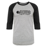 KEDRON | Black Logo | Baseball T-Shirt - heather gray/black