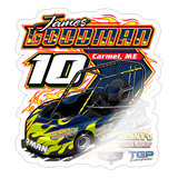 James Goodman | 2026 | Kiss-Cut Vinyl Decal 2 - white glossy