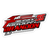 Brody Brandon | 2026 | Kiss-Cut Vinyl Decal - white matte