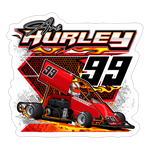 Ari Hurley | 2025 |  Kiss-Cut Vinyl Decal 2 - white matte