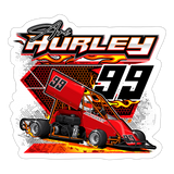 Ari Hurley | 2025 |  Kiss-Cut Vinyl Decal 2 - white matte