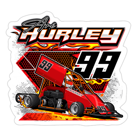 Ari Hurley | 2025 |  Kiss-Cut Vinyl Decal 2 - white matte