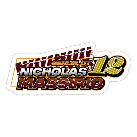 Nicholas Massirio | 2025 |  Kiss-Cut Vinyl Decal - white matte