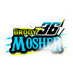 Brody Mosher | 2025 |  Kiss-Cut Vinyl Decal - transparent glossy