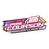 Cris Courson | 2026 | Kiss-Cut Vinyl Decal - white matte