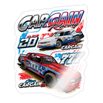 Cargain Racing | 2025 |  Kiss-Cut Vinyl Decal 2 - white glossy