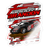 Brody Brandon | 2026 | Kiss-Cut Vinyl Decal 2 - white glossy