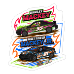 Mackey Racing | 2025 |  Kiss-Cut Vinyl Decal 2 - white matte
