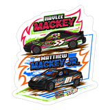 Mackey Racing | 2025 |  Kiss-Cut Vinyl Decal 2 - white matte