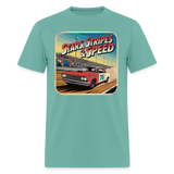 Vintage 76 | Stars Stripes & Speed | Adult T-Shirt - aquatic