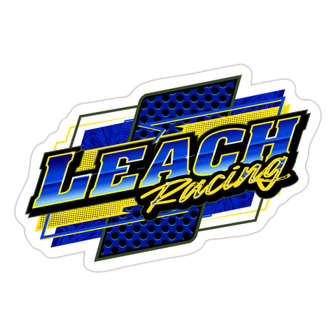 Liam Leach | Leach Racing | 2025 | Kiss-Cut Vinyl Decal - white matte