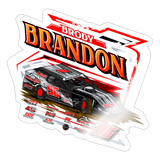 Brody Brandon | 2025 |  Kiss-Cut Vinyl Decal 2 - white glossy