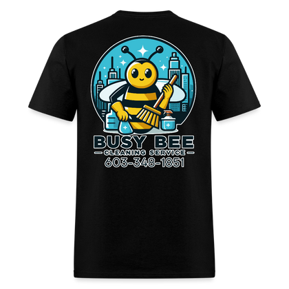 Busy Bee Cleaning | Adult T-Shirt - black