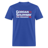 Gordon Shumway For President 88 | Adult T-Shirt - royal blue