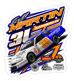 Jeff Martin | 2024 | Kiss-Cut Vinyl Decal