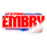 Embry Racing | 2026 | Kiss-Cut Vinyl Decal - transparent glossy