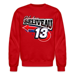 Hudson Beliveau | 2025 | Adult Crewneck Sweatshirt - red