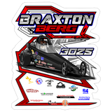 Braxton Berg | 2026 | Kiss-Cut Vinyl Decal 2 - white matte
