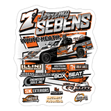 Jerremy Sebens | 2025 |  Kiss-Cut Vinyl Decal 2 - white matte