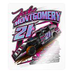 Jake Montgomery | 2023 |  Kiss-Cut Vinyl Decal - transparent glossy