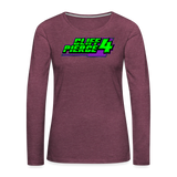 Cliff Pierce | 2024 | Women's LS T-Shirt - heather burgundy