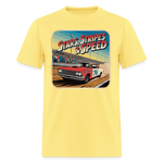Vintage 76 | Stars Stripes & Speed | Adult T-Shirt - cornsilk