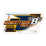 Midwest Figure 8 | 2025 |  Kiss-Cut Vinyl Decal - white glossy