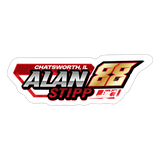 Alan Stipp | 2025 |  Kiss-Cut Vinyl Decal - white matte