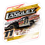 Hagen Langley | 2025 |  Kiss-Cut Vinyl Decal 2 - white glossy