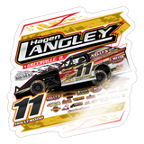 Hagen Langley | 2025 |  Kiss-Cut Vinyl Decal 2 - white glossy